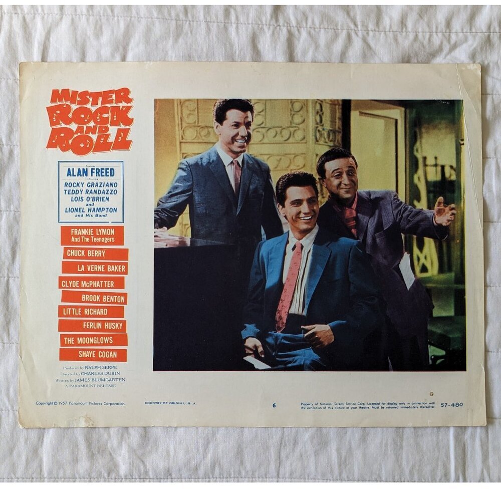 1957 Mister Rock and Roll movie Lobby card 11x14" starring Alan Freed, original